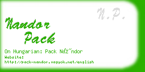 nandor pack business card